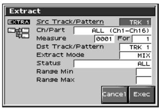 ROLAND FANTOM X8 - Extraction et déplacement d'une part dans une série (Extract) - 1