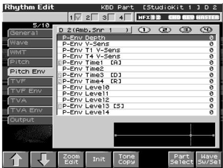 ROLAND FANTOM X8 - Modification du diapason (pitch/pitch env) - 1