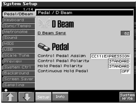 ROLAND FANTOM X8 - Paramétrage de la pédale de modulation - 1