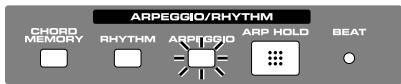 ROLAND FANTOM X8 - Activation/désactivation de l'arpégiateur - 1