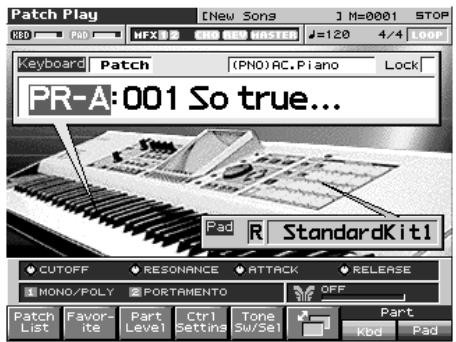 ROLAND FANTOM X8 - Mode patch - 1