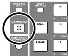 ROLAND FANTOM X8 - Appuyez sur [sampling] pour accéder à la page « sampling menu - 1