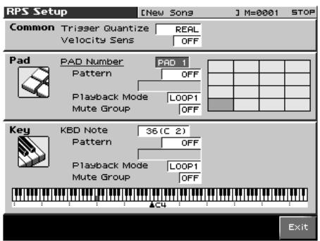 ROLAND FANTOM X8 - Maintenez [SHIFT] enfoncé et appuyez sur [RPS]. - 1