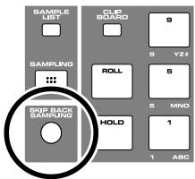 ROLAND FANTOM X8 - Échantillonnage anticipé (skip back sampling) - 1