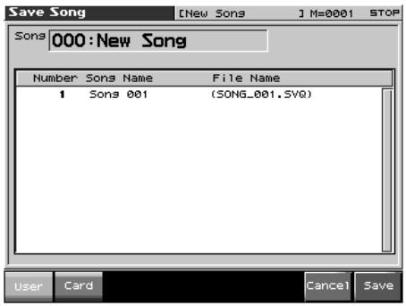 ROLAND FANTOM X8 - Sauvegarde d'un song (save song) - 1