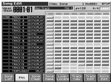 ROLAND FANTOM X8 - Appuyez sur [sequencer] - 1
