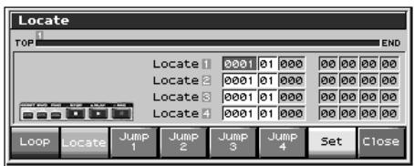 ROLAND FANTOM X8 - Affectation d'un marker (locate position) - 1