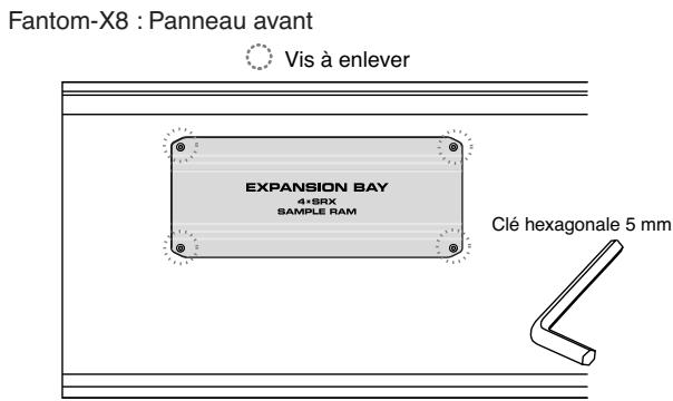 ROLAND FANTOM X8 - Installation du module de mémoire - 2
