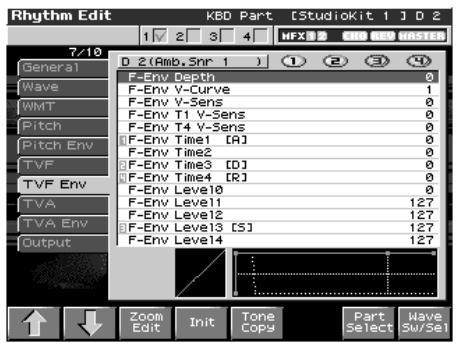 ROLAND FANTOM X8 - Modification du timbre d'un son par filtrage (tvf/tvf env) - 1