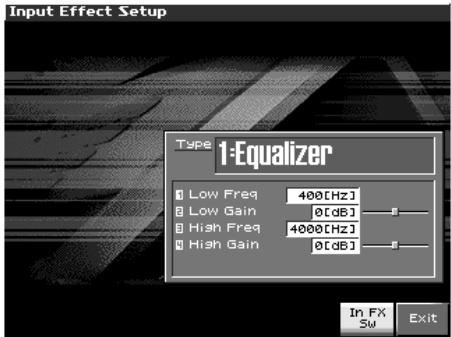 ROLAND FANTOM X8 - Appuyez sur [F8 (in FX setup)] - 1