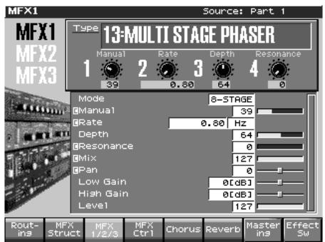 ROLAND FANTOM X8 - Paramétrage du multi-effets (MFX1-3) - 1
