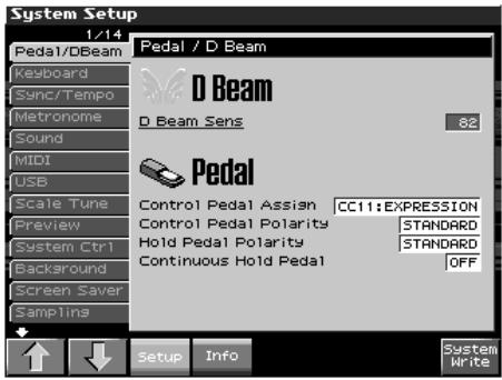 ROLAND FANTOM X8 - Comment paramétrer les fonctions système - 1