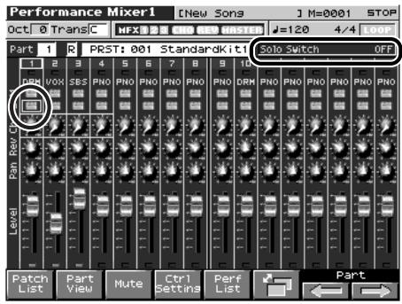 ROLAND FANTOM X8 - Écoute d'une part isolée (solo) - 1