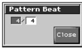 ROLAND FANTOM X8 - Définition des indications de mesure d'un pattern - 1