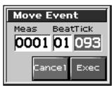 ROLAND FANTOM X8 - Déplacement de données de séquence (move) - 1