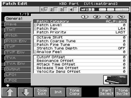ROLAND FANTOM X8 - Transition progressive d'une note à une autre (portamento) - 1