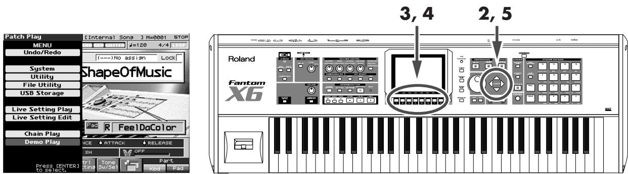 ROLAND FANTOM X8 - Écoute des autres morceaux de démonstration - 3
