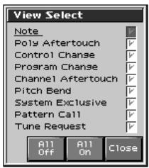ROLAND FANTOM X8 - Appuyez sur [F8 (view)] - 1