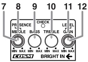 ROLAND FBM-1 - INPUT Jack, BRIGHT IN Jack - 1
