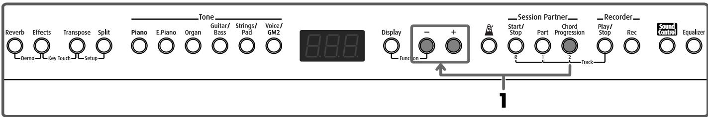 ROLAND FP-2 - Selecting a Rhythm's Chord Progression - 4