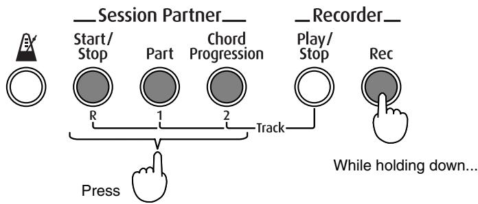ROLAND FP-2 - ■ Recording Selected Track buttons - 1