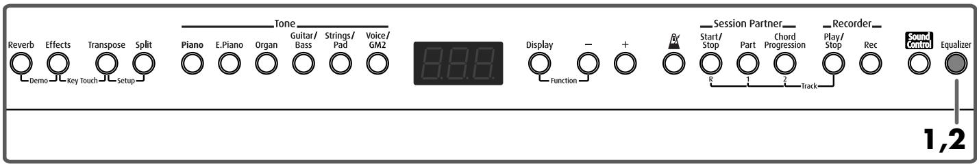 ROLAND FP-2 - Changing the Tonal Quality (Equalizer) - 4