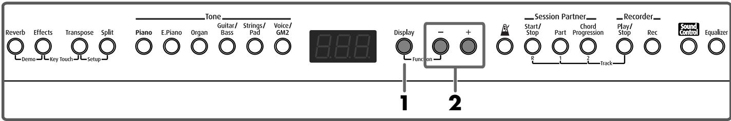 ROLAND FP-2 - Changing a Rhythm's Tempo - 1