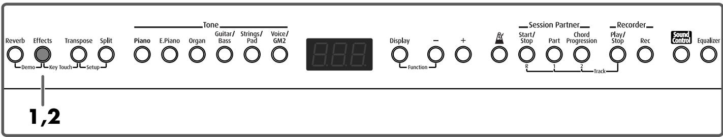 ROLAND FP-2 - Adding a Variety Effects to the Sound - 2