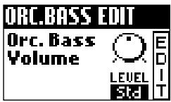 ROLAND FR-7B - Régler le volume du son orchestra bass - 2