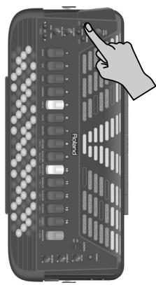ROLAND FR-7B - Mettez l'fr-7b/fr-5b sous tension. - 2