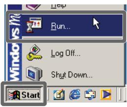 Help VS M Run... Log Off... Shut Down... Start