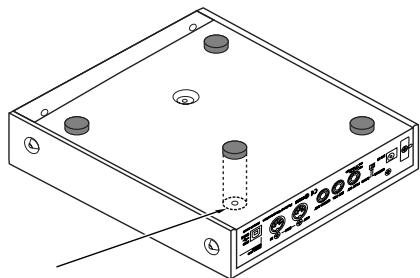 ROLAND GI-20 - Attaching the Rubber Feet - 1