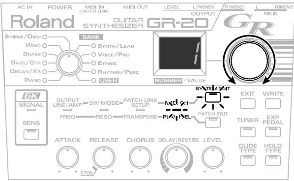 ROLAND GR-20 - Channel (CH) - 1