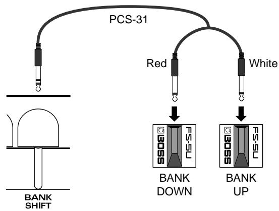 ROLAND GR-33 - Using the Base Module plus an External Foot Switch to Select Patches - 1