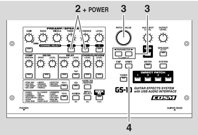 ROLAND GS-10 - Restoring the Factory Settings (Factory Reset) - 1
