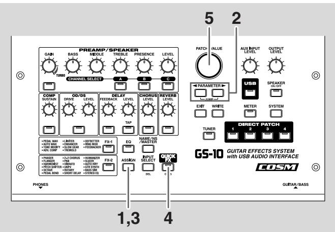 ROLAND GS-10 - Quick Settings - 1