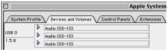 ROLAND GS-10 - Mac OS 9/8 users - 2