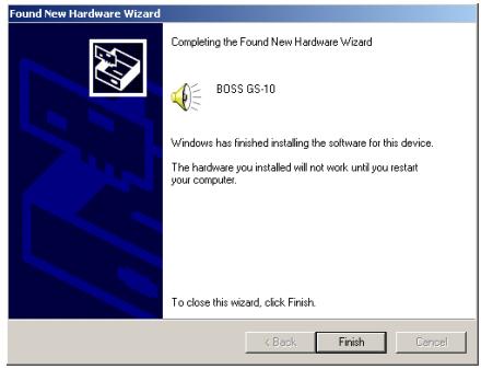 ROLAND GS-10 - In the Copy files from field, type the folder name that is shown in the dialog box, and click [OK]. - 3
