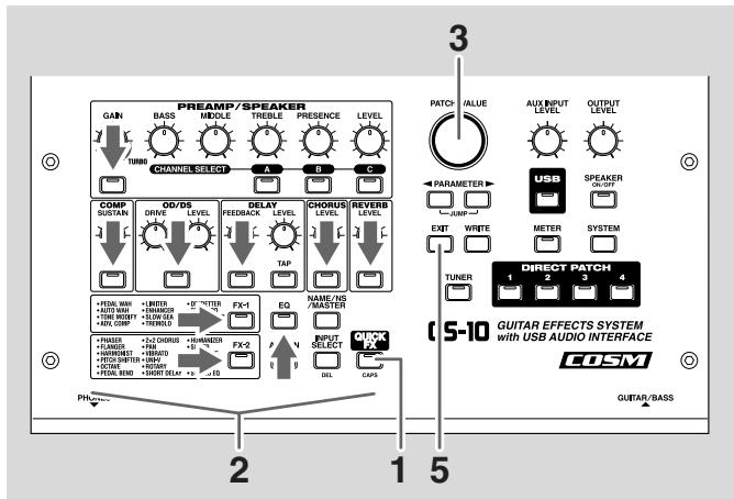 ROLAND GS-10 - Setting the Effects Simply (QUICK FX) - 1