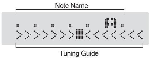 ROLAND GT-6B - About the Display During Tuning - 1