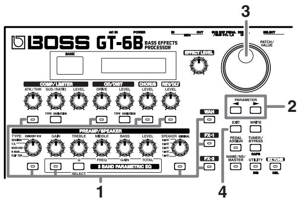 ROLAND GT-6B - Setting the Effect Tones (Quick Settings) - 1