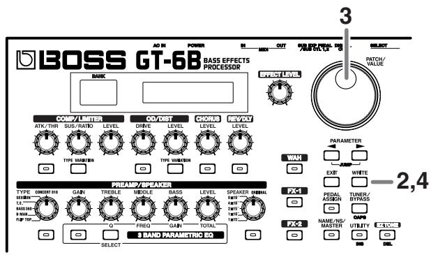 ROLAND GT-6B - Copying Patches - 1