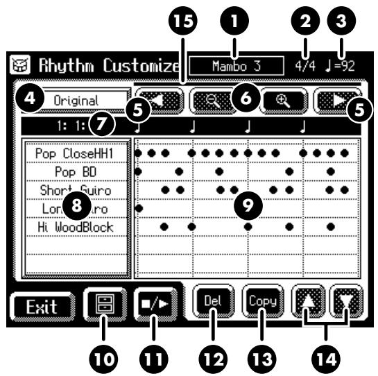 ROLAND AT-60SL - Displaying the Rhythm Customize Screen - 4