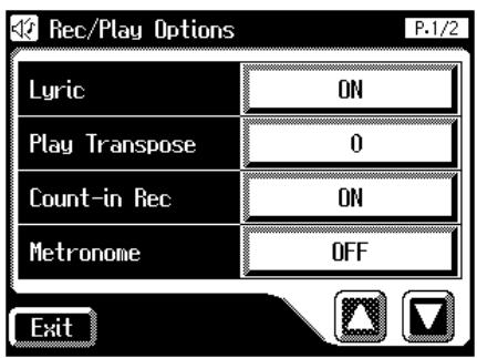ROLAND AT-60SL - Switching the Display of Lyrics On or Off - 1