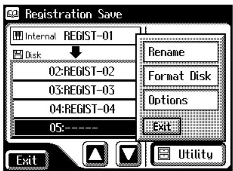 ROLAND AT-60SL - Touch to open the Utility screen. - 1