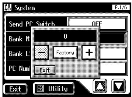 ROLAND AT-60SL - Setting the PC Number - 2