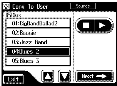 ROLAND AT-60SL - Copying Rhythms on Disks into User Memory - 3
