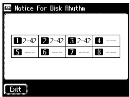 ROLAND AT-60SL - If internal memory does not contain a rhythm specified by the registration - 2