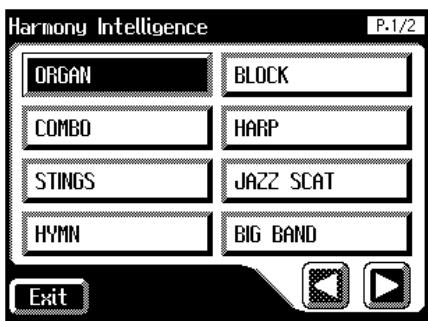 ROLAND AT-60SL - Press the [Harmony Intelligence] button, getting its indicator to light up. - 2