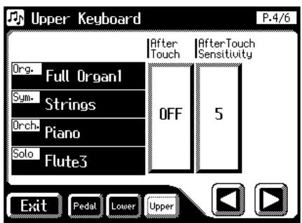 ROLAND AT-60SL - Touch <><> to display the After Touch. - 1